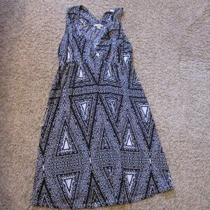 NWOT Live and Let Live XL Black White Rhinestone Vneck Sundress Racerback Midi